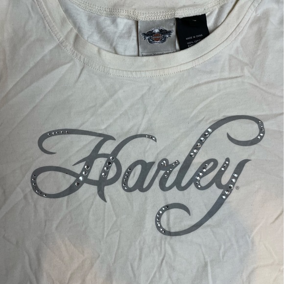 Harley-Davidson Long Sleeve Shirt Size L White - Picture 2 of 7